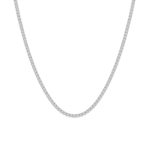 10.00 cttw Tennis Necklace with Round Lab Diamond by Mercury Rings