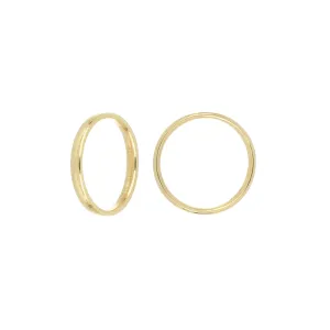 18K Yellow Gold Band Ring 3Mm Thick