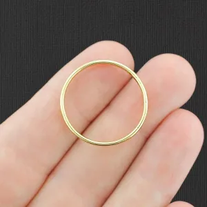 4 Linking Rings Gold Tone 2 Sided - GC1384