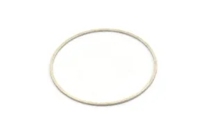 57mm Circle Connectors - 6 Antique Silver Plated Brass Circle Connectors (57x1.3x1mm) A6098 H0762