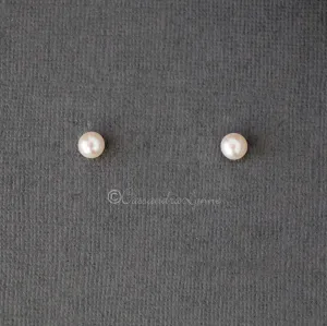 6MM Freshwater Pearl Stud Earrings