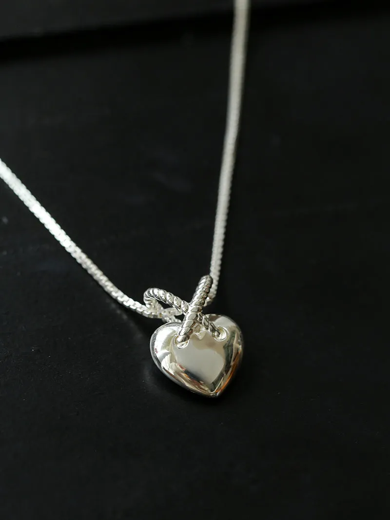 925 Silver Heart Pendant Necklace