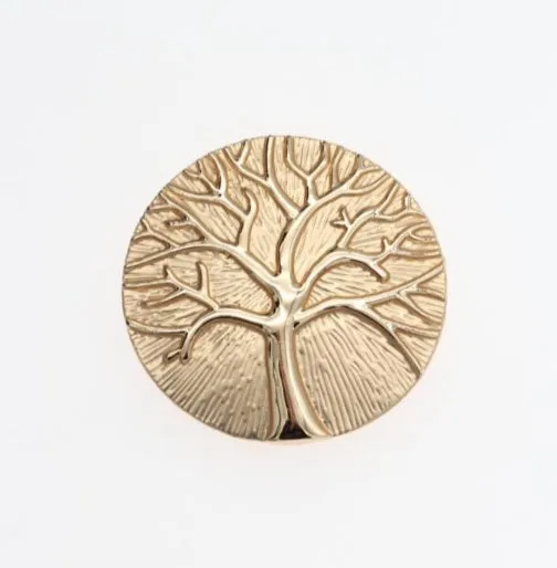 Abstract tree of life magnetic brooches