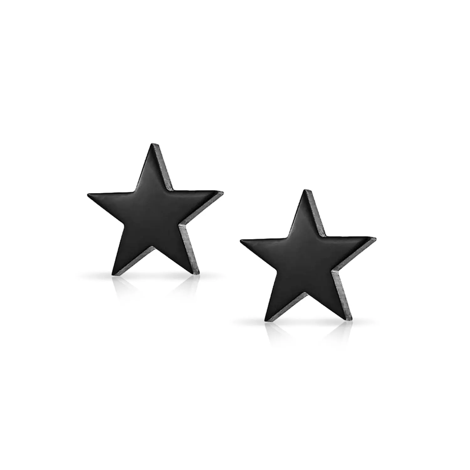 Alphabet A-Z Initial Monogram Patriotic Celestial Rock Star Stud Earrings 10MM