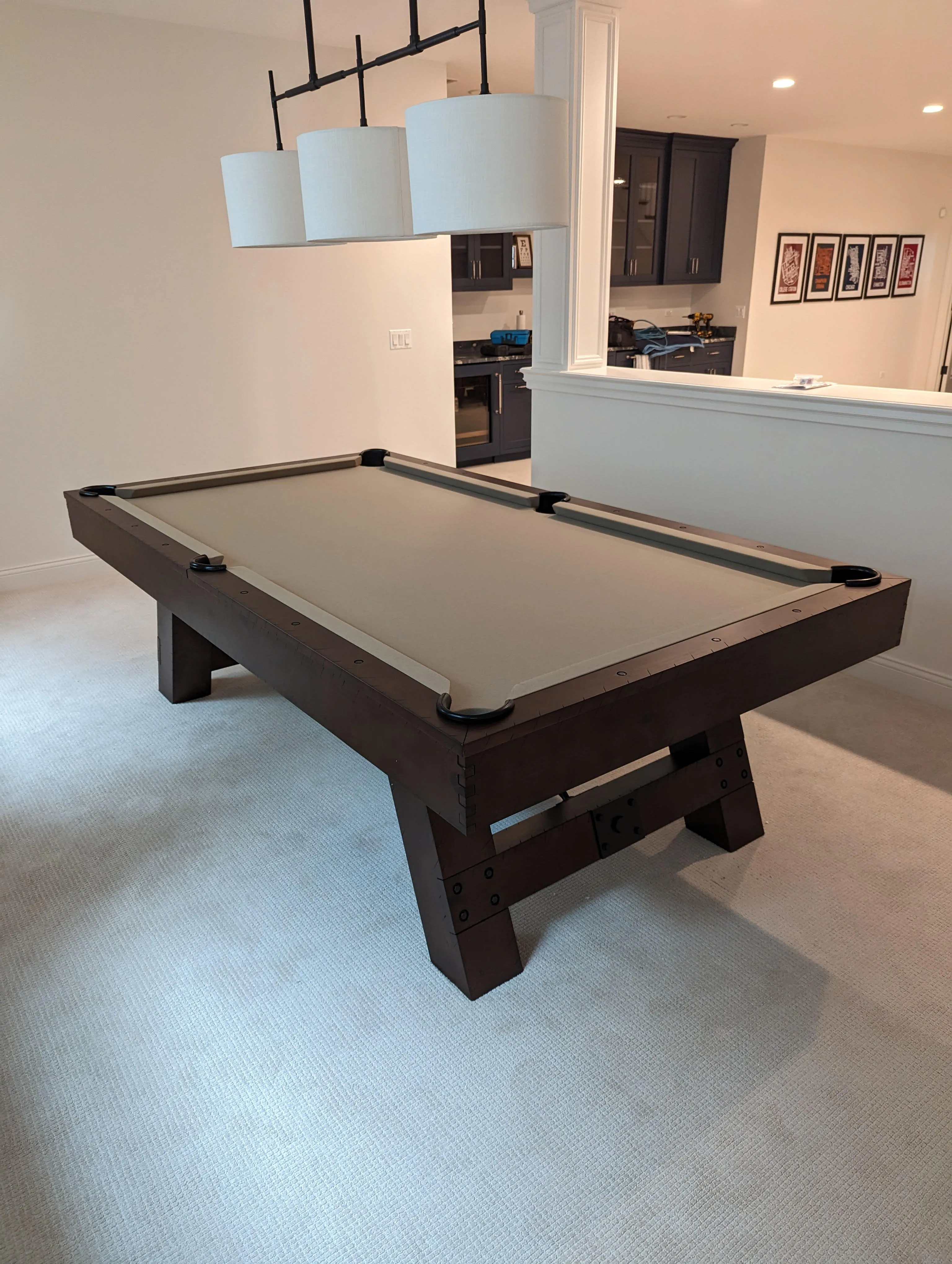 American Heritage Savannah 7' Slate Pool Table in Sable