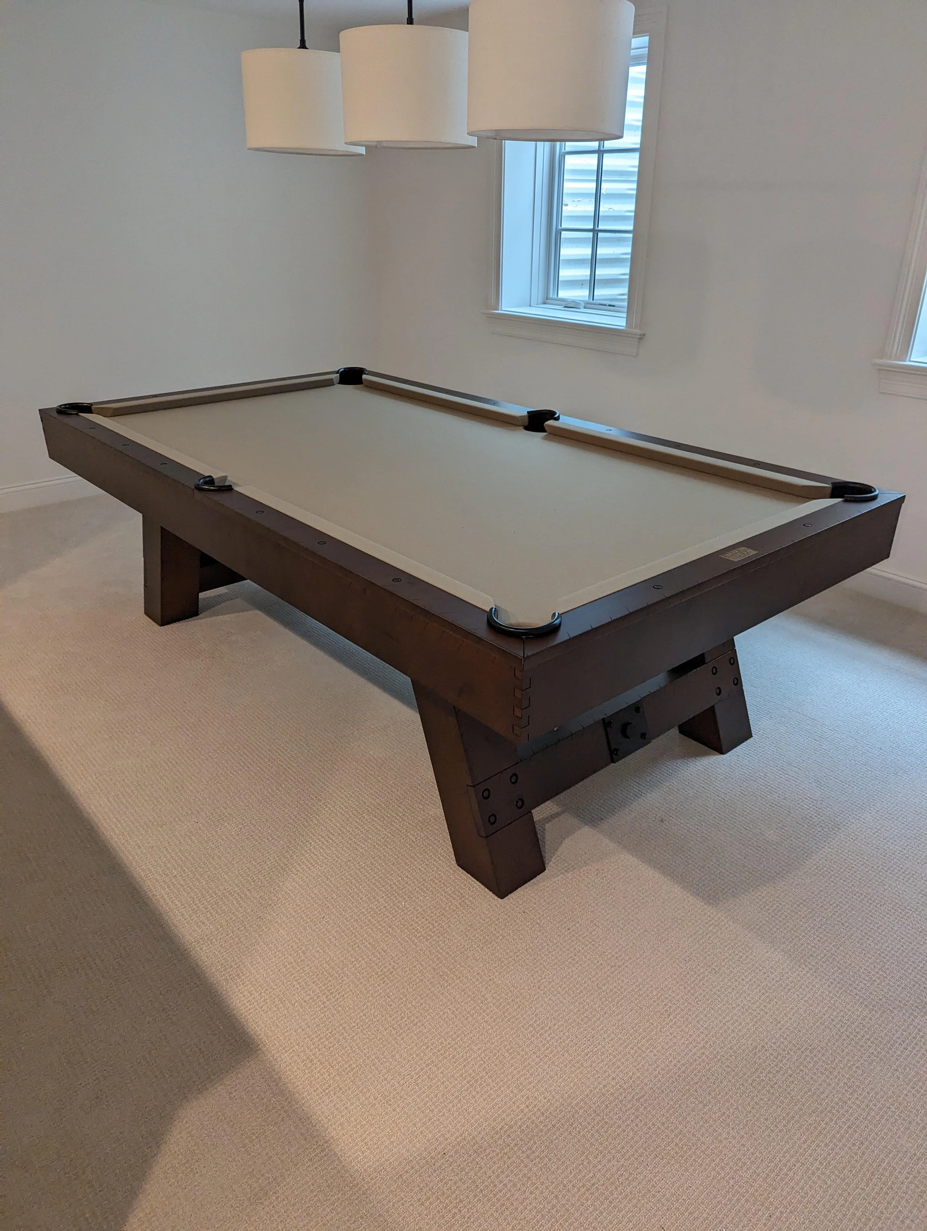 American Heritage Savannah 7' Slate Pool Table in Sable