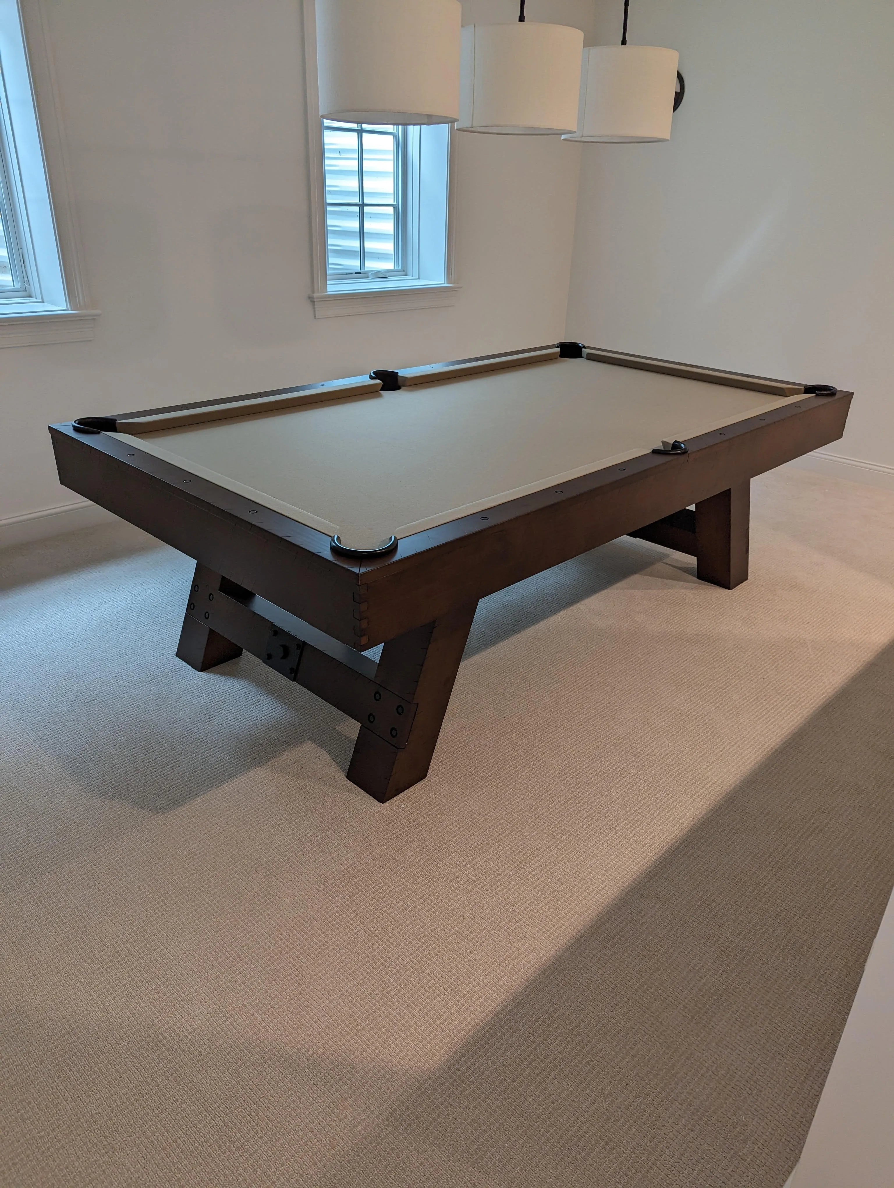 American Heritage Savannah 7' Slate Pool Table in Sable