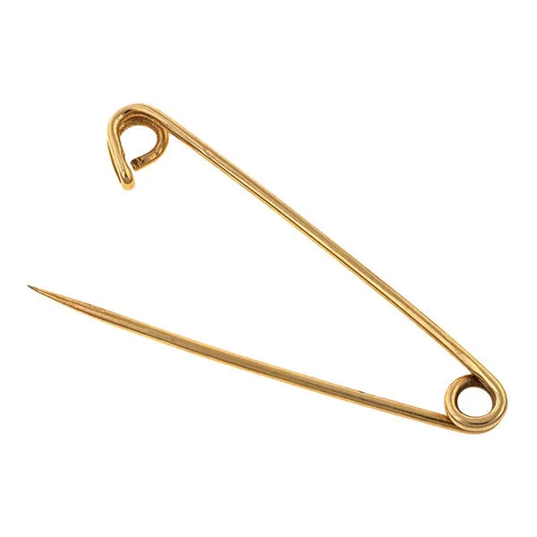 Antique Gold Safety Pin