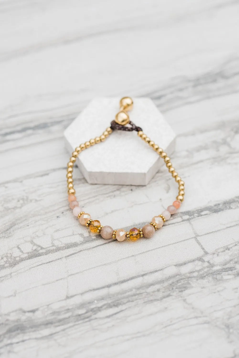 Blush Crystal Stack Bracelet