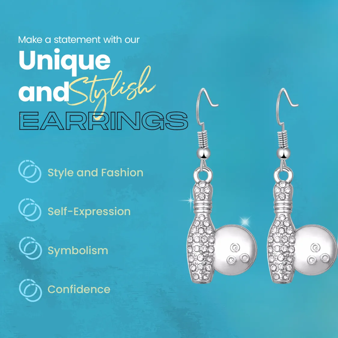 Bowling Earrings- Pick Style