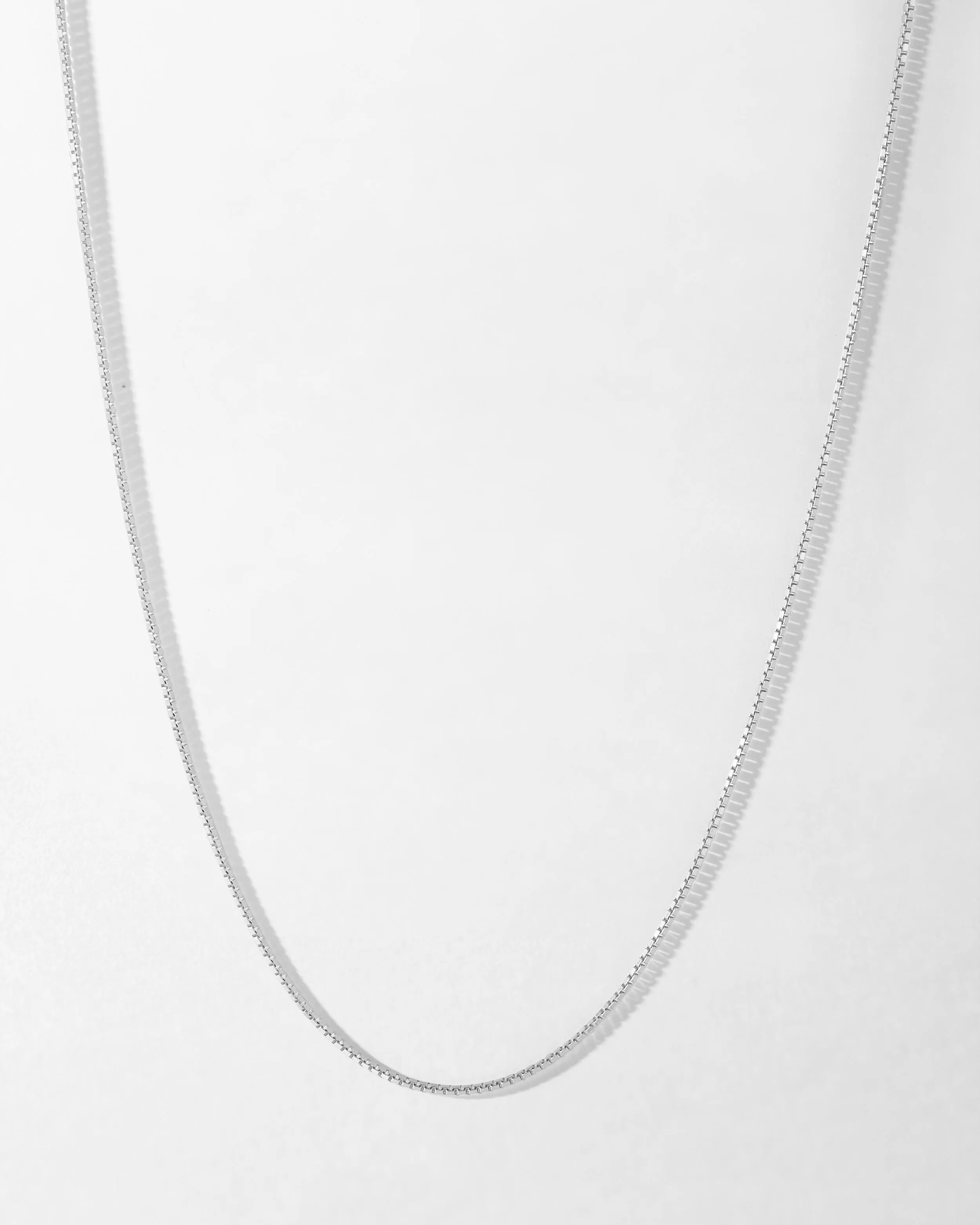 Box Chain Necklace - Silver