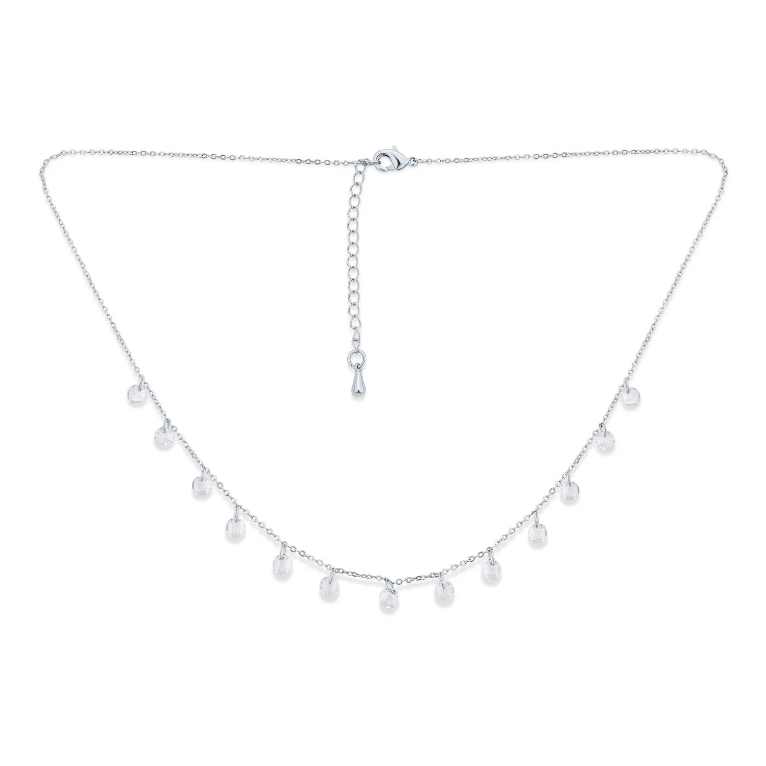 Bridal Necklace Delicate Crystal Choker for Weddings and Proms