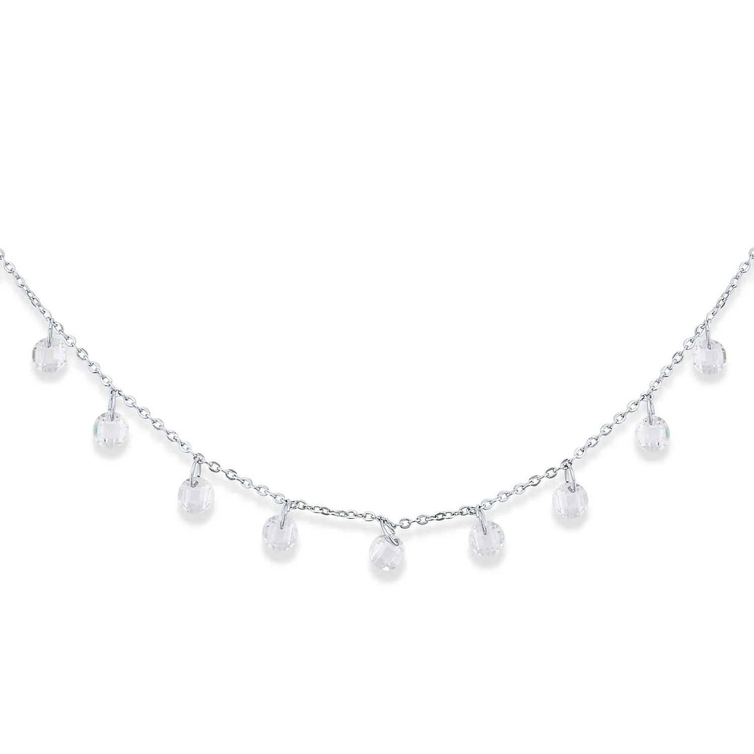 Bridal Necklace Delicate Crystal Choker for Weddings and Proms