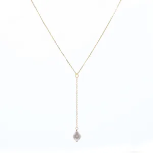 Bridal Pearl Drop Lariat