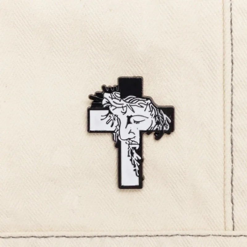 Classic Style Cross Metal Unisex Brooches