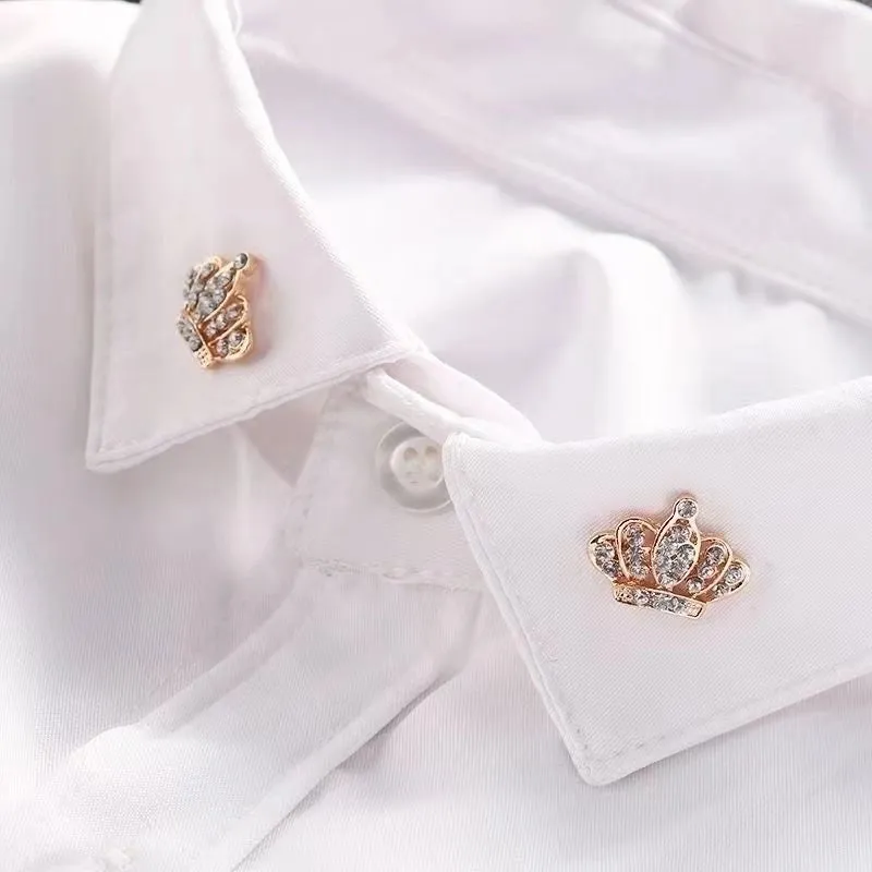 Classic Style Crown Alloy Inlay Rhinestones Women's Brooches