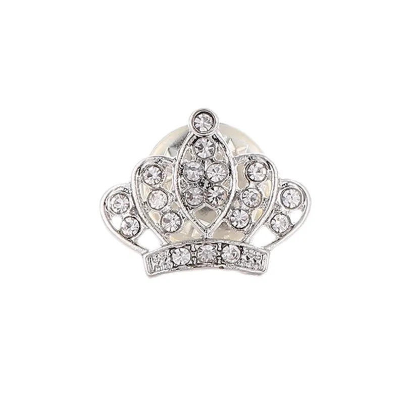 Classic Style Crown Alloy Inlay Rhinestones Women's Brooches