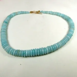 Cool Aqua Amazonite Gemstone Necklace