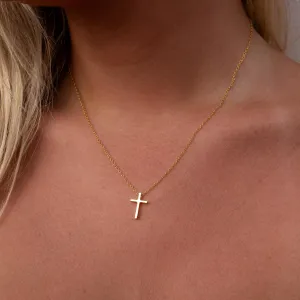 Cross Necklace Gold