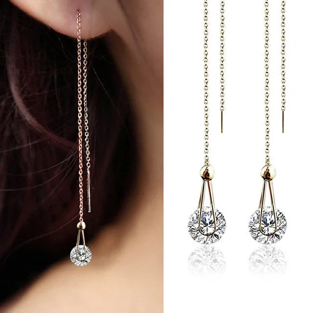 Crystal Water Drop Earrings