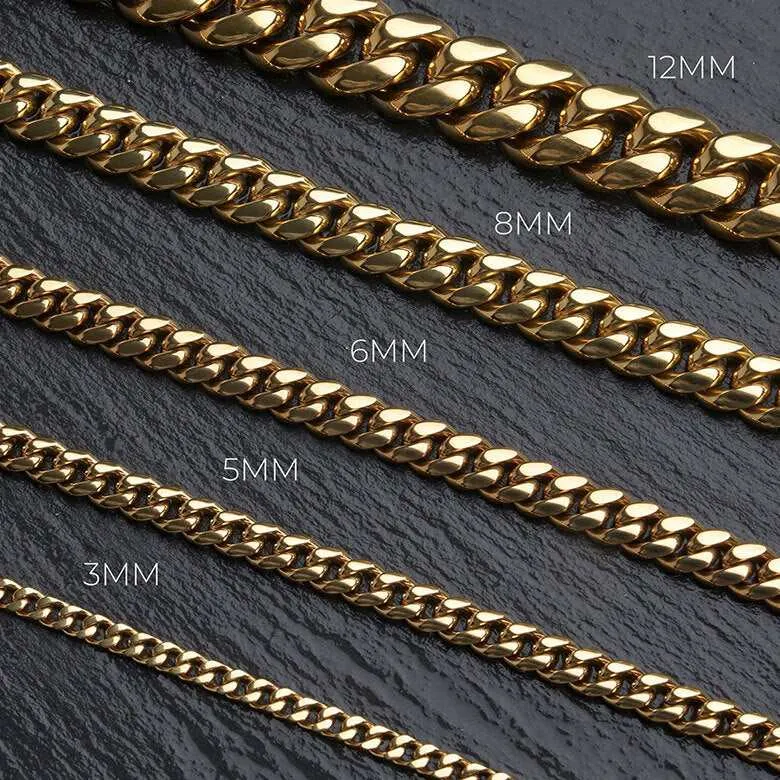 Cuban Link Chain in Yellow Gold - 5mm