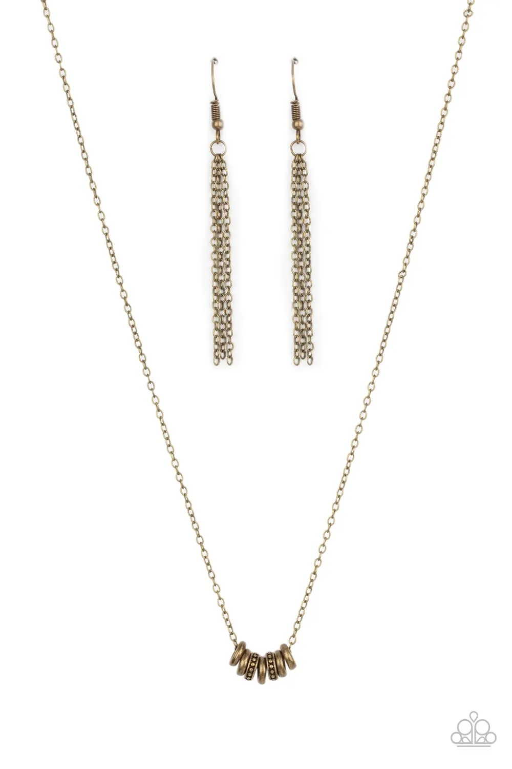 Dainty Dalliance - Brass Necklace