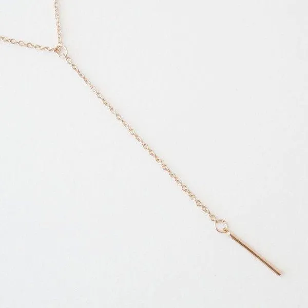 Delicate Lariat Necklace