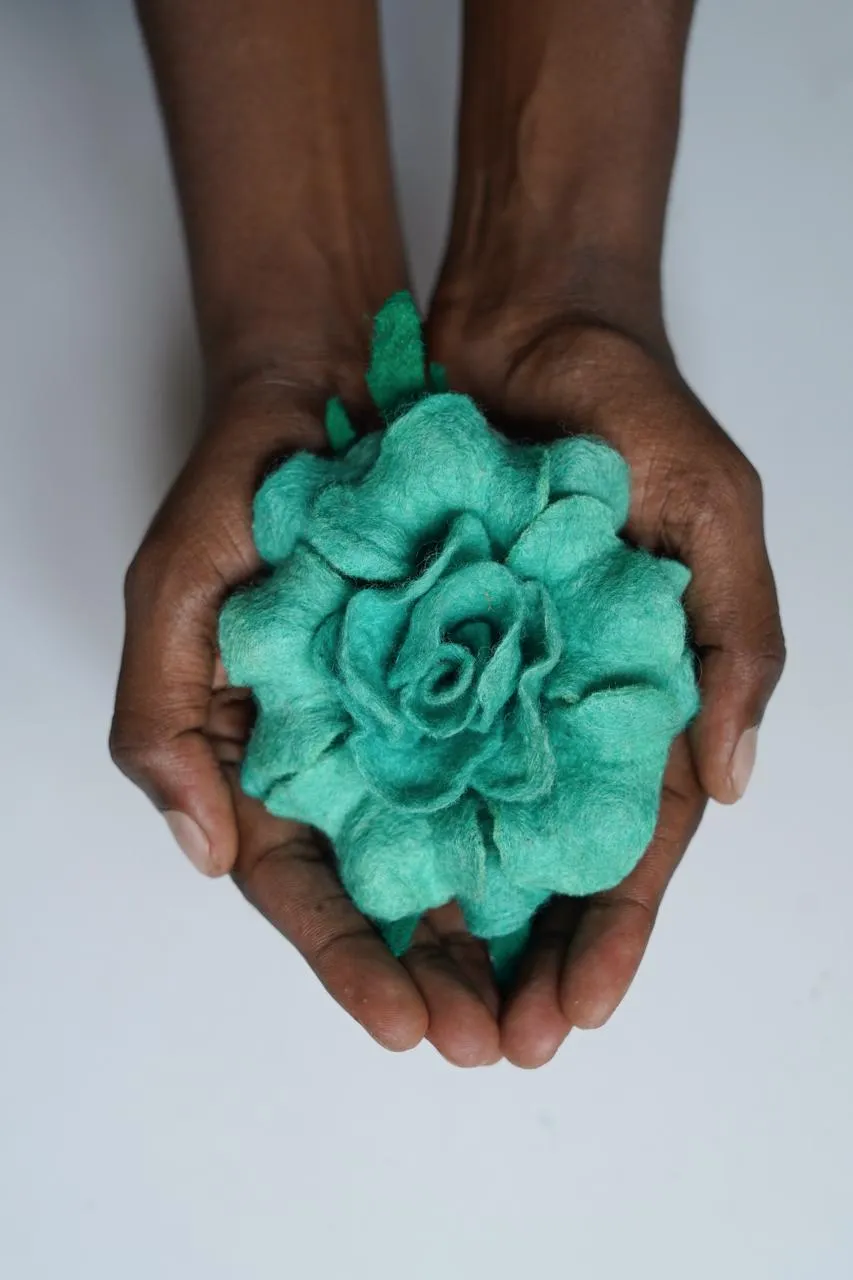 Dianthus Flower Brooch