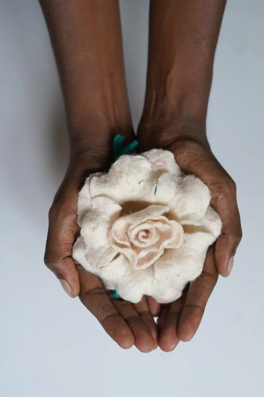 Dianthus Flower Brooch