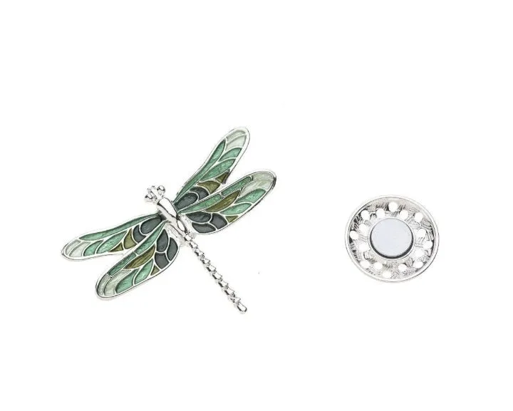 Dragonfly magnetic brooches