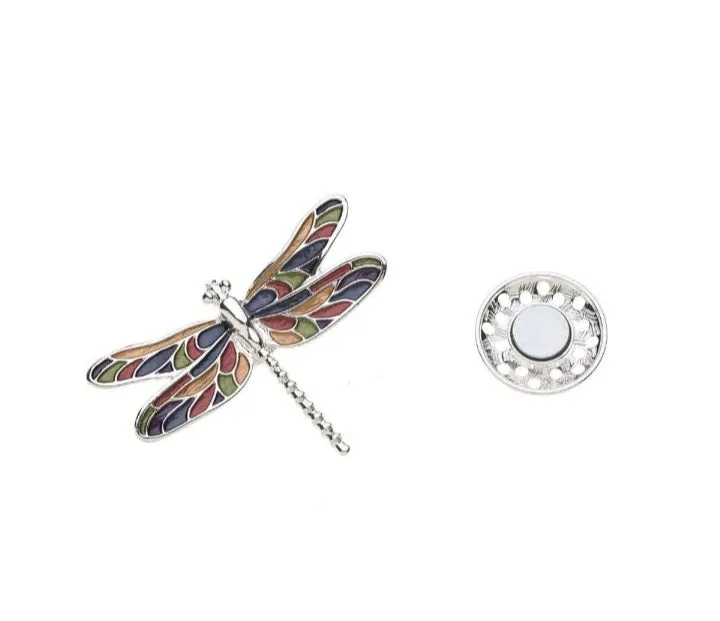 Dragonfly magnetic brooches