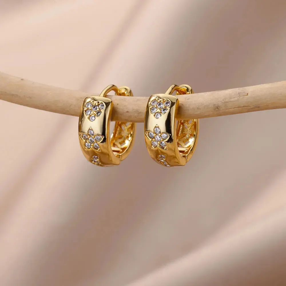 Elegant Minimalist Love Design Zircon Earrings