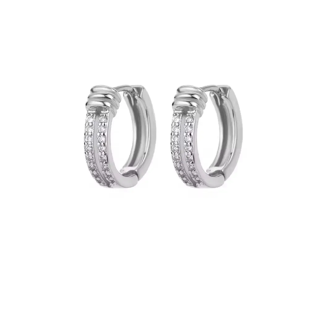 Elegant Minimalist Love Design Zircon Earrings