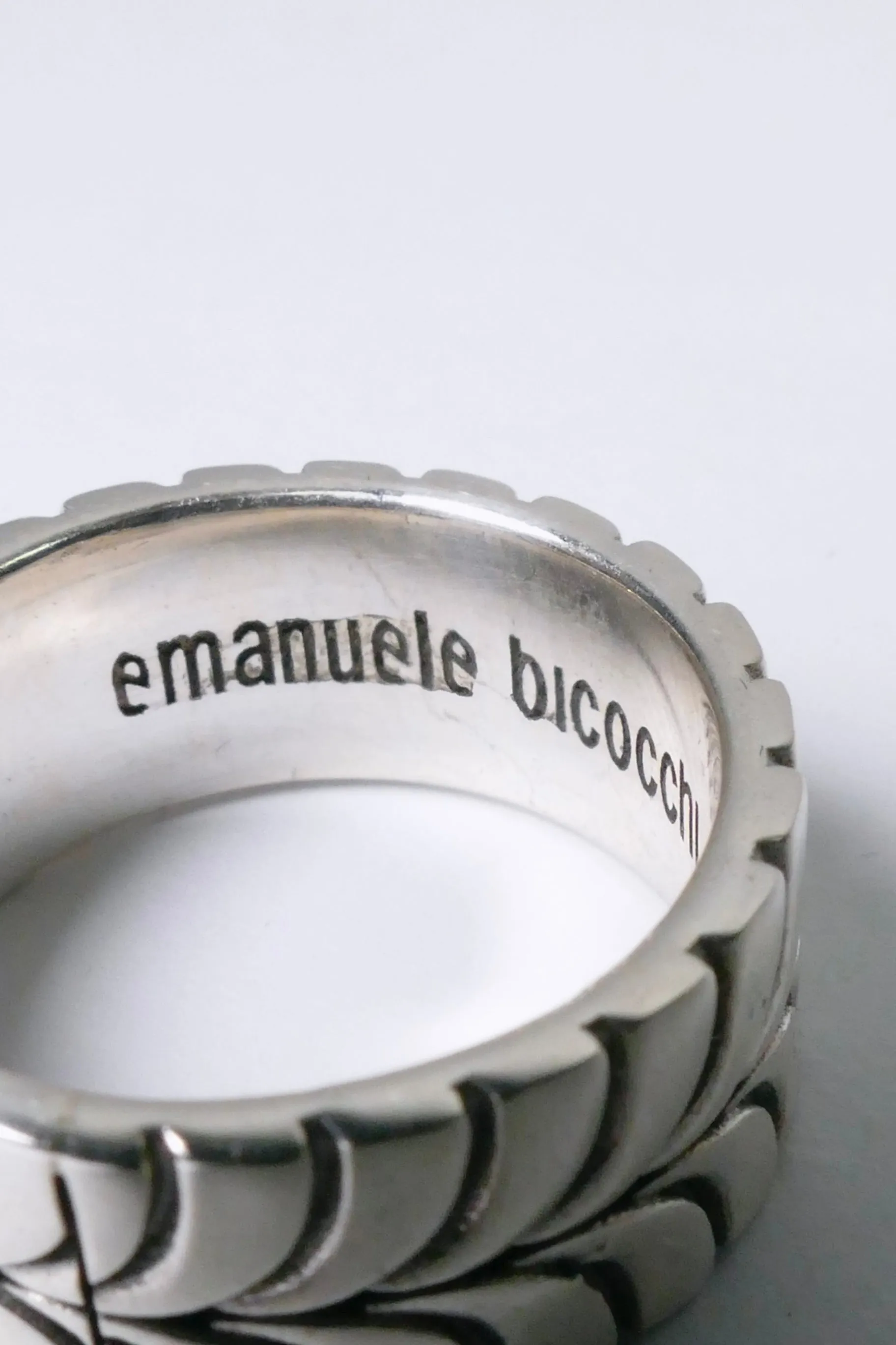 Emanuele Bicocchi Tyre Band Ring - Silver