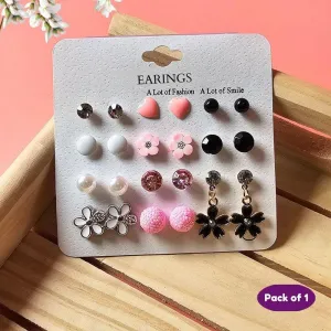 Fashionable earings card for girls kids ( Pack of 1, Multicolor)