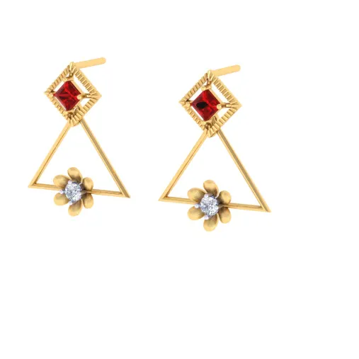 Fashionable Gold Earrings