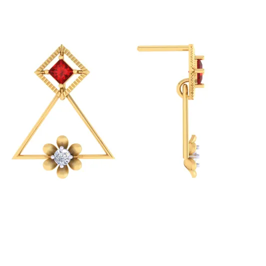 Fashionable Gold Earrings