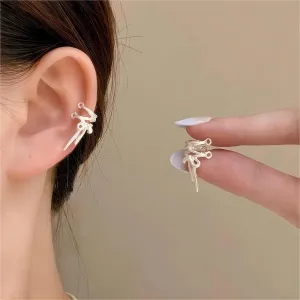 Fashionable Ribbon Ear Wrap Earrings