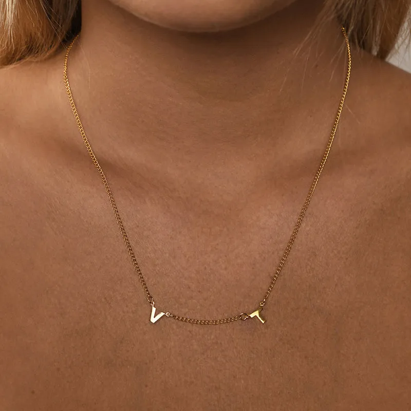 FIXED INITIAL NECKLACE