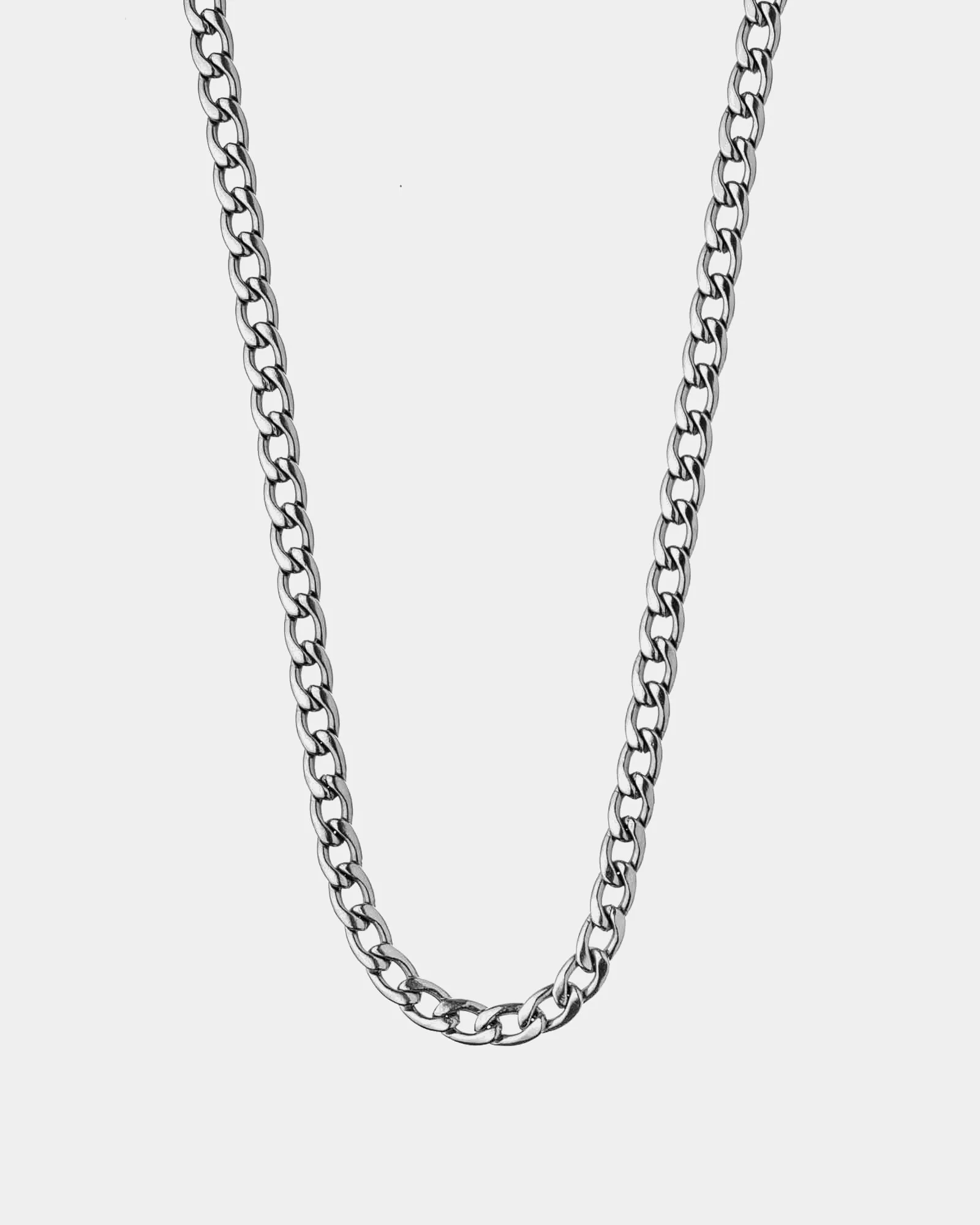 Flat Cuban Chain Necklace 4mm