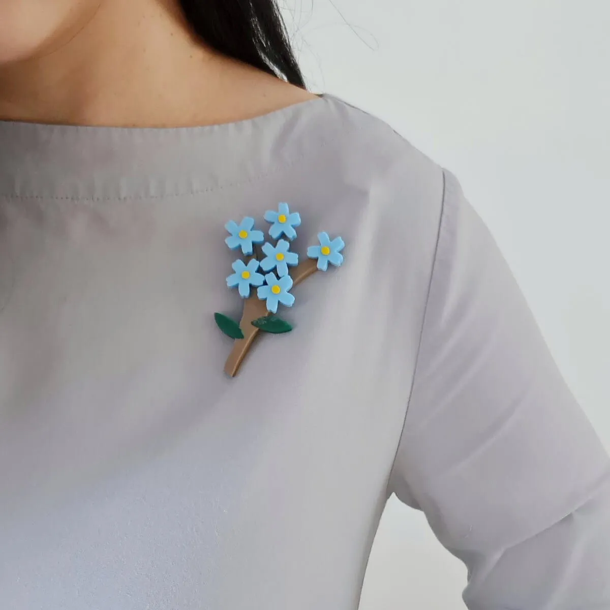 Forget Me Not Brooch