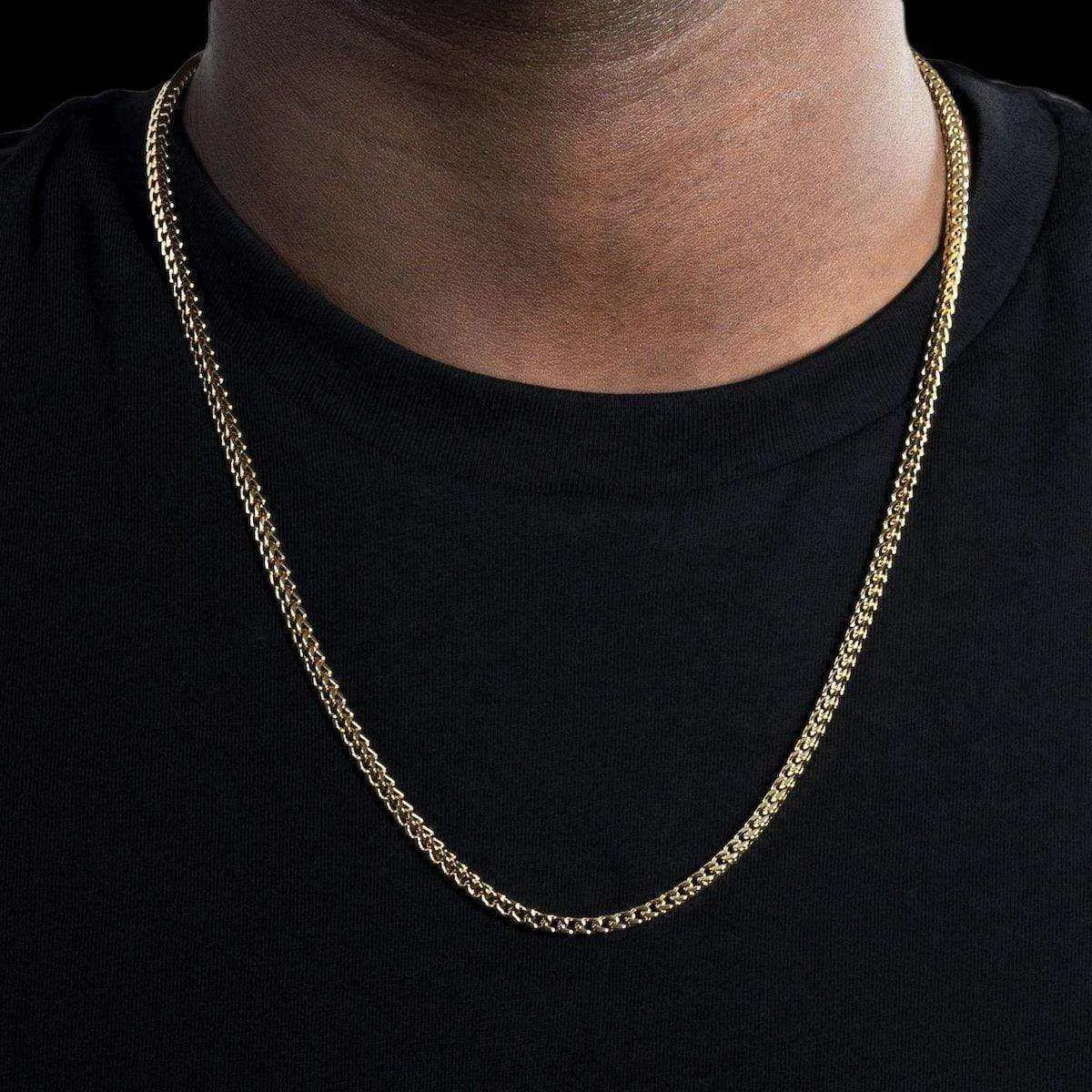 Franco Chain in Yellow Gold - 3mm