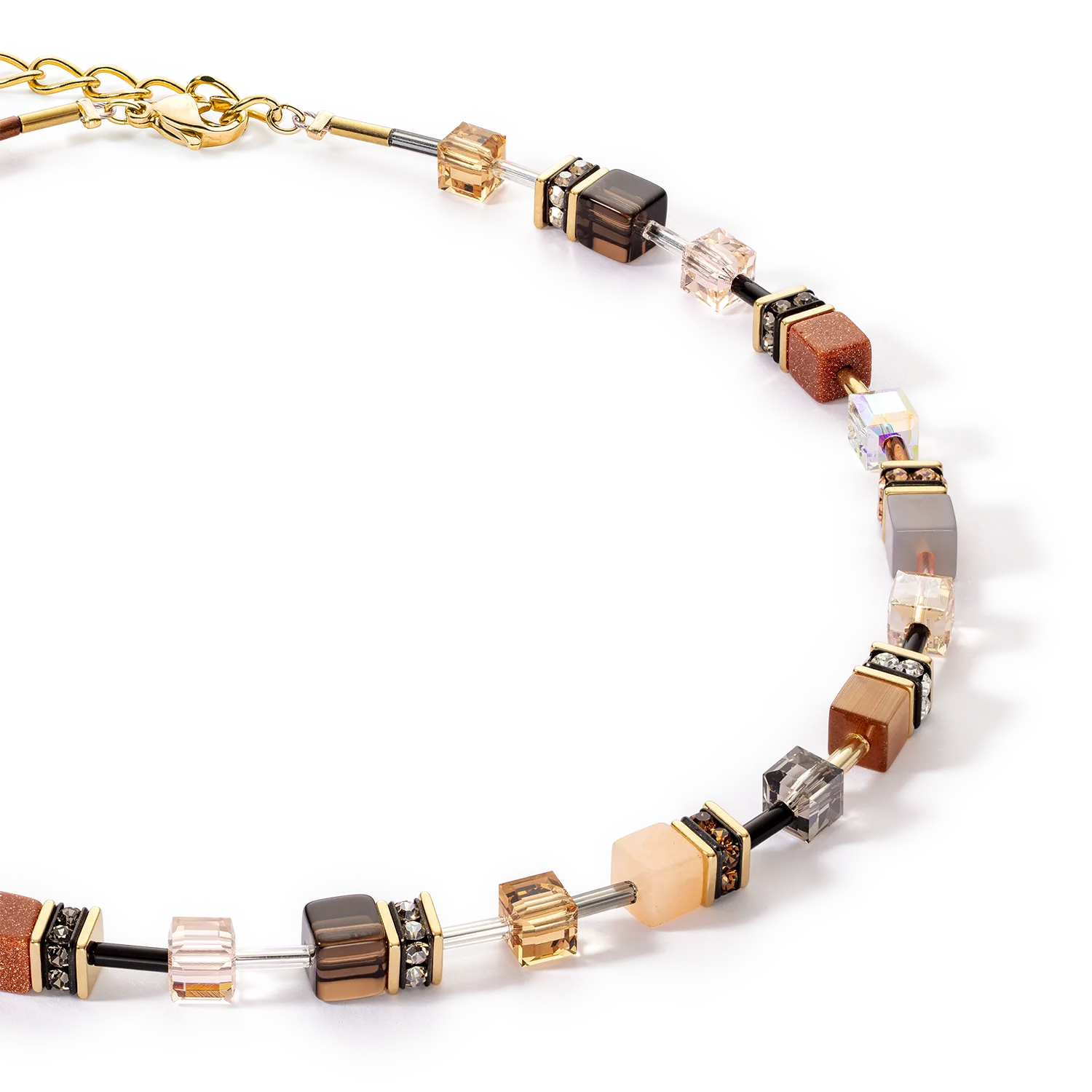 GeoCUBE® Iconic Precious necklace brown