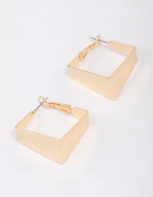 Gold Geometric Hoop Earrings