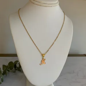 Gold Initial Pendant