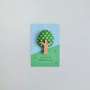 Green Avocado Tree Brooch