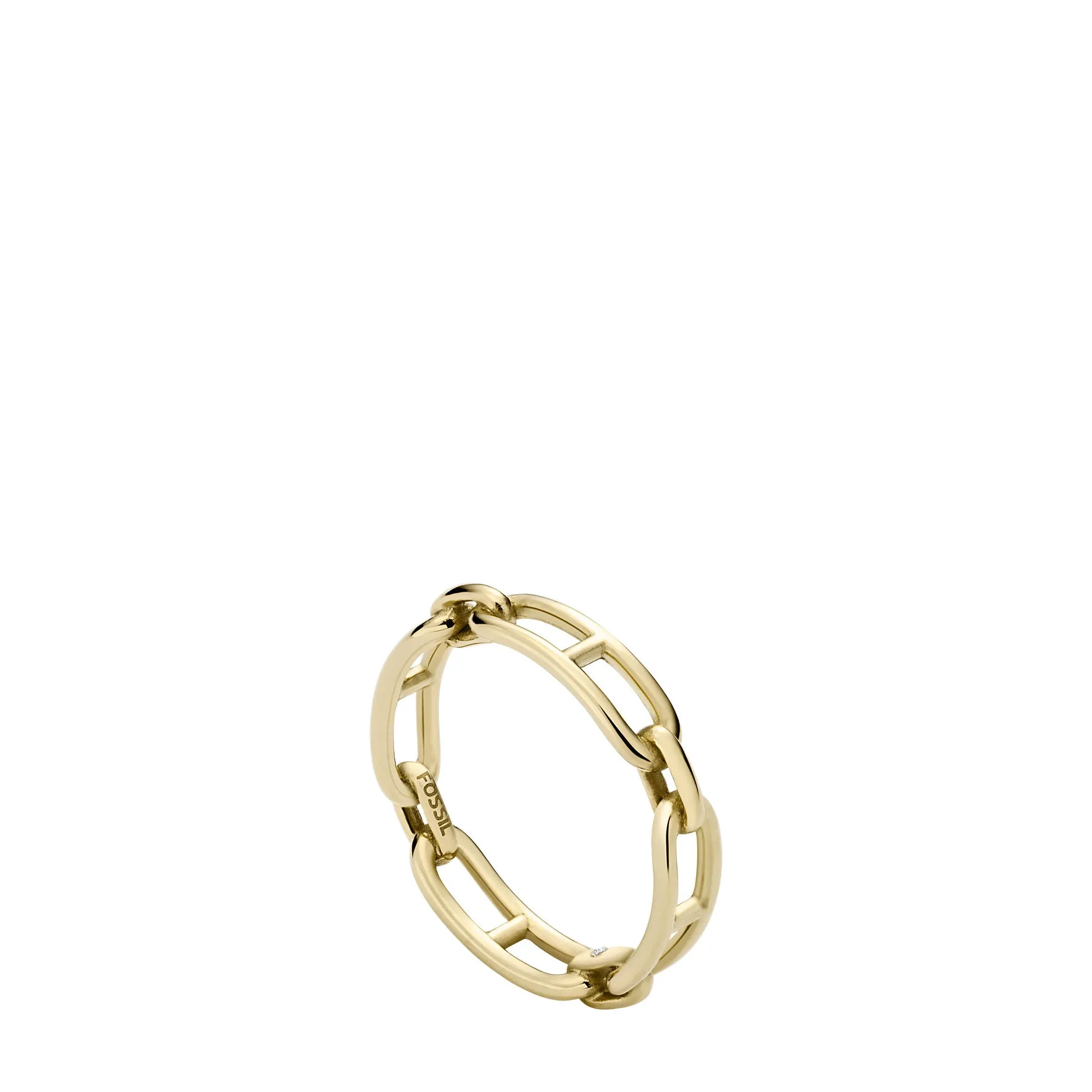 Heritage Essentials Gold-Tone Stainless Steel Band Ring