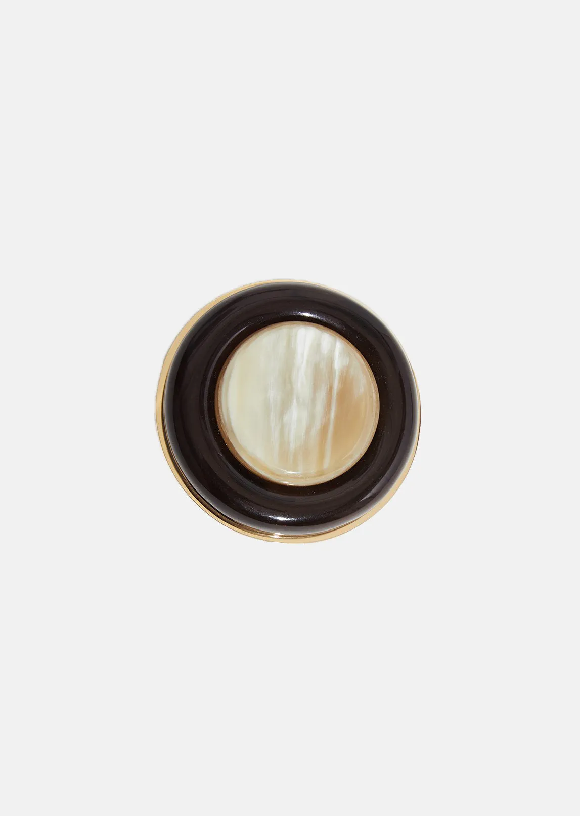 Horn & Resin Brooch