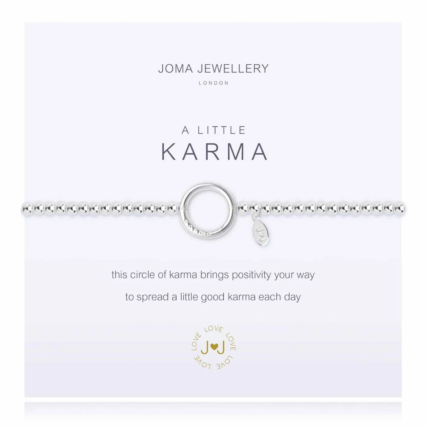 Joma Jewellery Silver A Little 'Karma' Bracelet