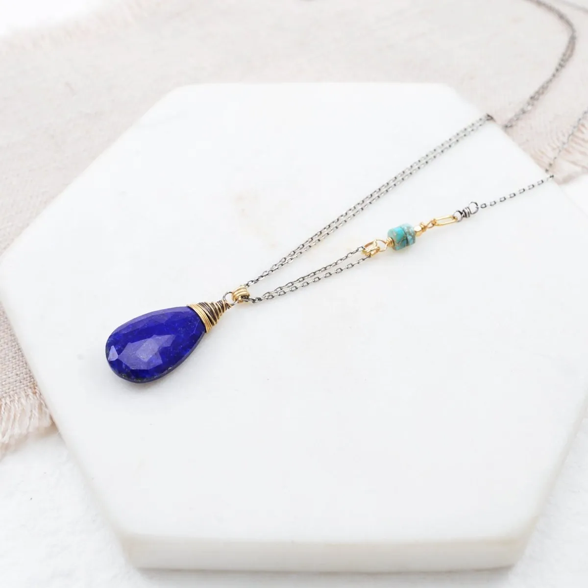 Lucy Lapis Necklace